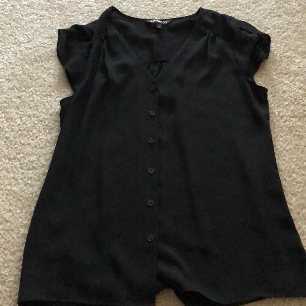Black blouse perfect for work!
